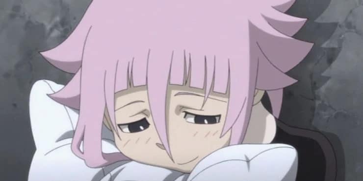 Crona avec son oreiller dans Soul Eater