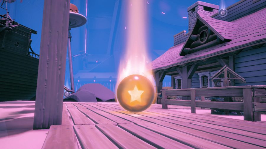 L'un des orbes du coffre-fort du mini-jeu du vaisseau-mère Fortnite. C'est une sphère dorée avec une étoile à l'intérieur.