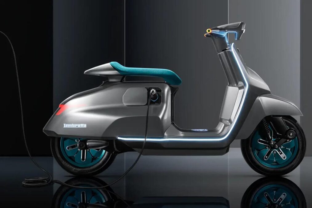 Voici le nouveau Lambretta Elettra, le scooter électrique aux allures de Cybertruck Tesla