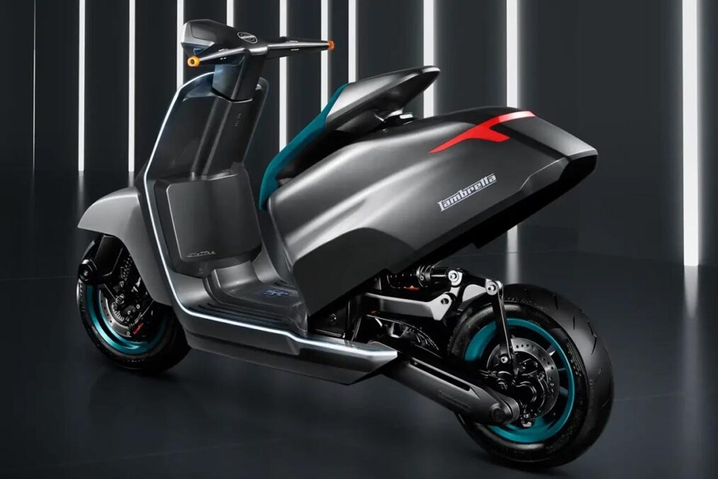 Voici le nouveau Lambretta Elettra, le scooter électrique aux allures de Cybertruck Tesla