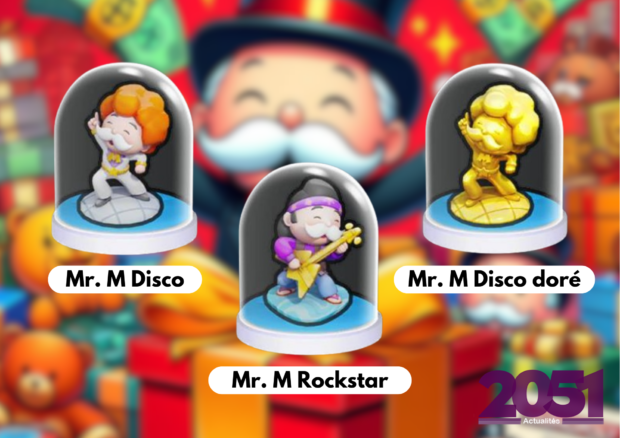Illustration des pions album Fais de la Musique sur Monopoly GO