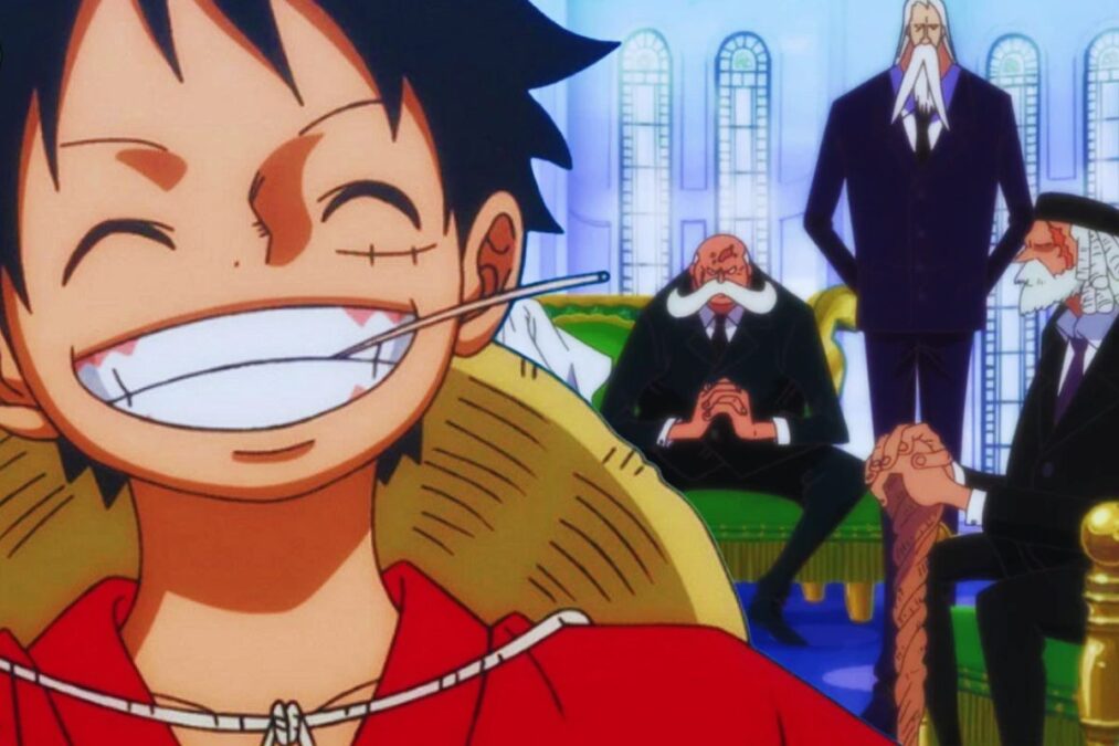 One Piece chapitre 1110 Luffy contre les cinq doyens, une bataille sans Ppécédent