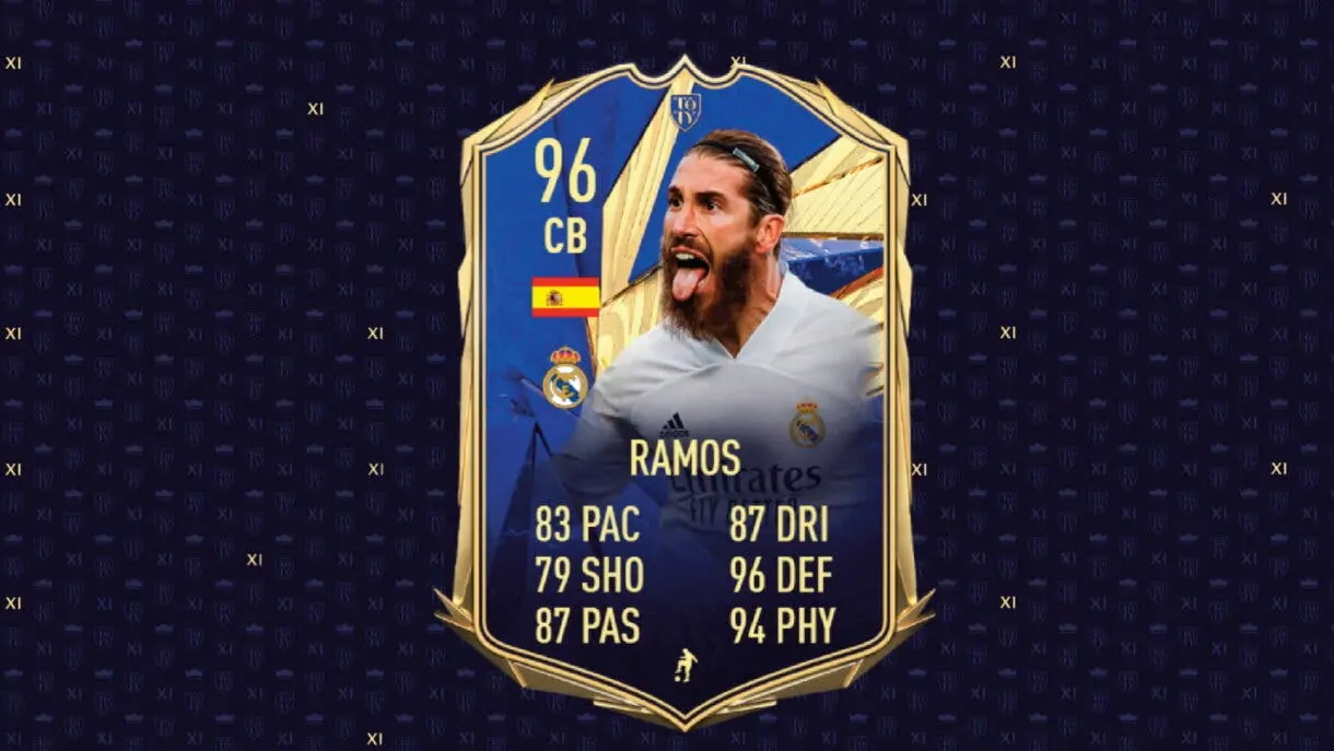 FIFA 21 Ultimate Team Sergio Ramos TOTY.