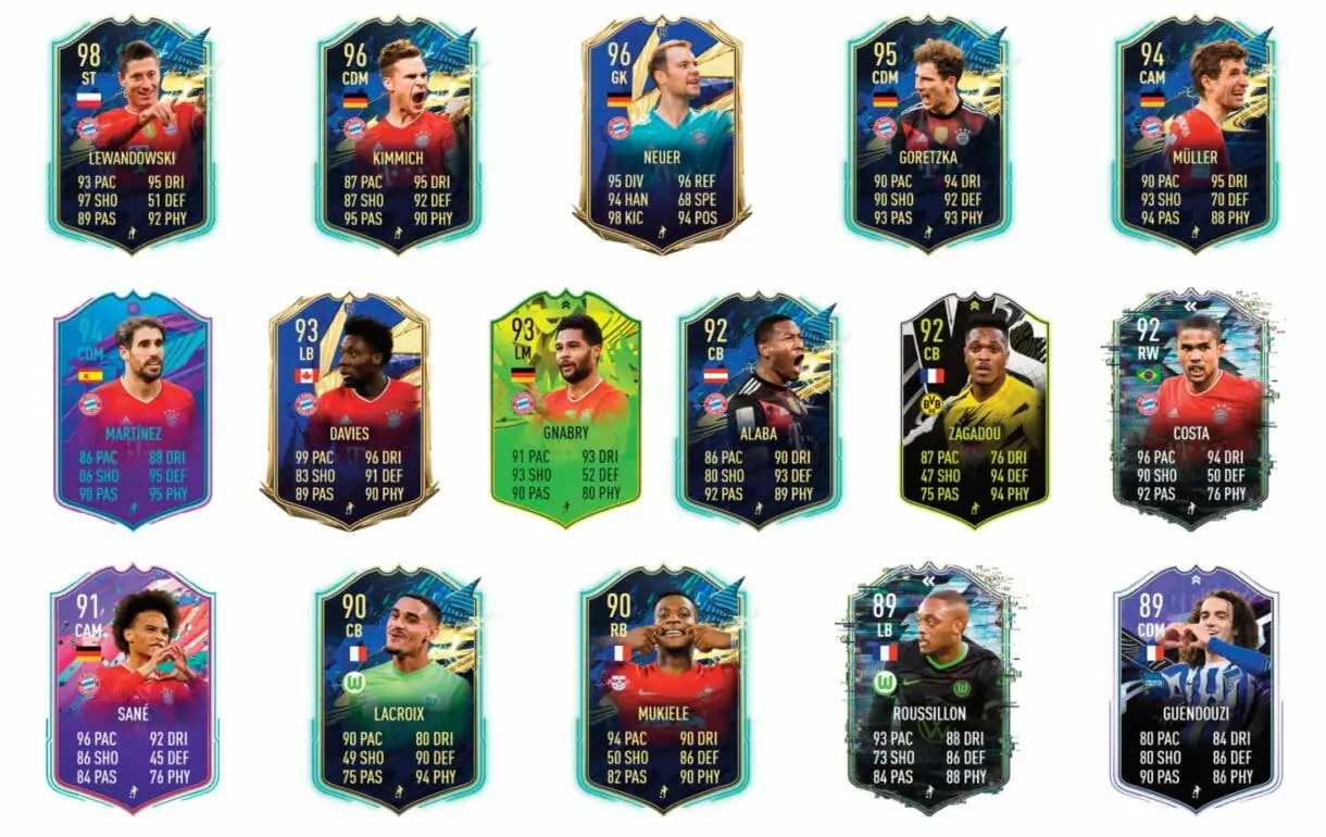 Liens verts du Festival Lucas Hernández de FUTball. Équipe ultime de FIFA 21