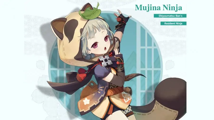 Genshin Impact nouveau personnage Sayu, une jeune fille portant une tenue de tanuki