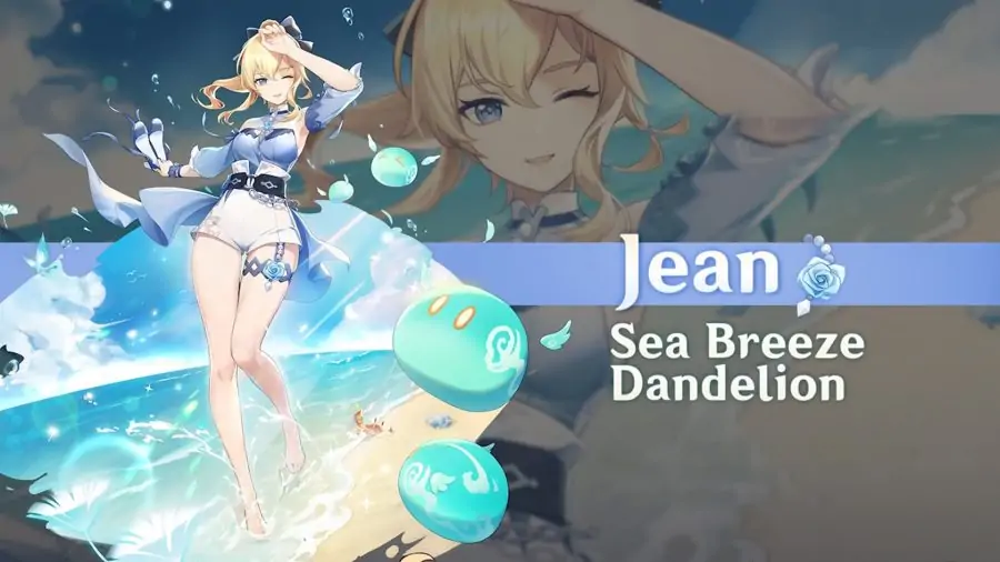 Jean debout sur une plage portant sa tenue d'été