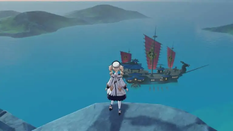 le navire de Beidou dans Genshin Impact