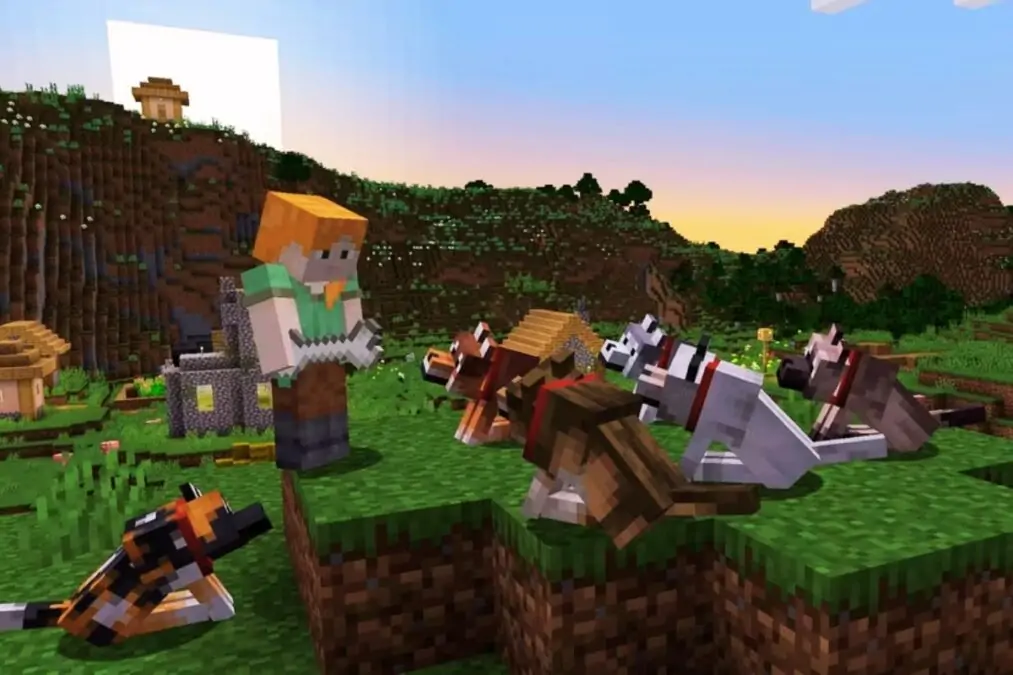 Plongez dans l'univers épique de Minecraft avec ses loups nouvellement personnalisables !