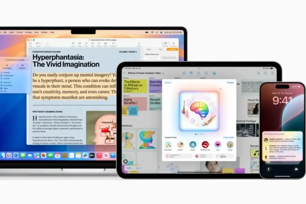Apple Intelligence La nouvelle IA générative d'Apple intégrée à ses systèmes d'exploitation
